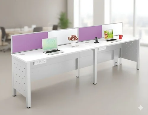 linear work station with modesty 4 500x500